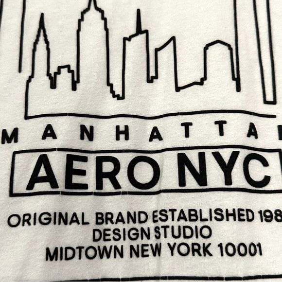 Aeropostale Men’s size Large white NYC graphic tee 601B4 - Picture 4 of 4